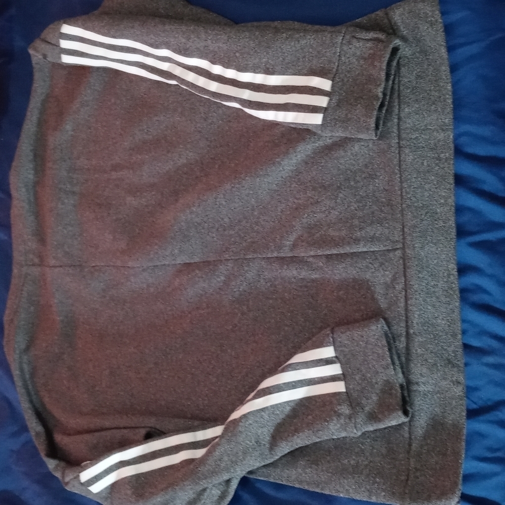 Adidas Women's L Three Stripes Energy Running Sweatshirt Performance Workout - Picture 3 of 3